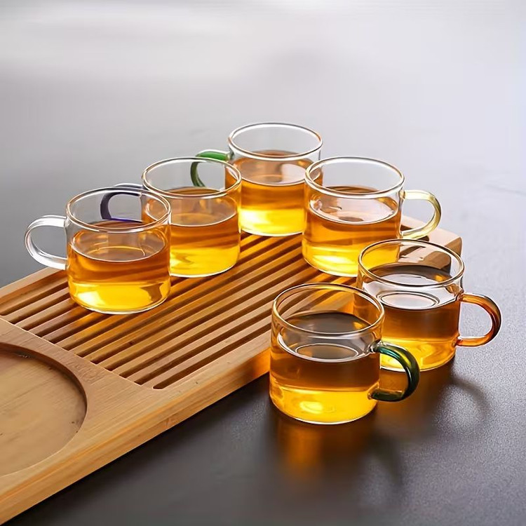 فنجان پیرکس دسته رنگی