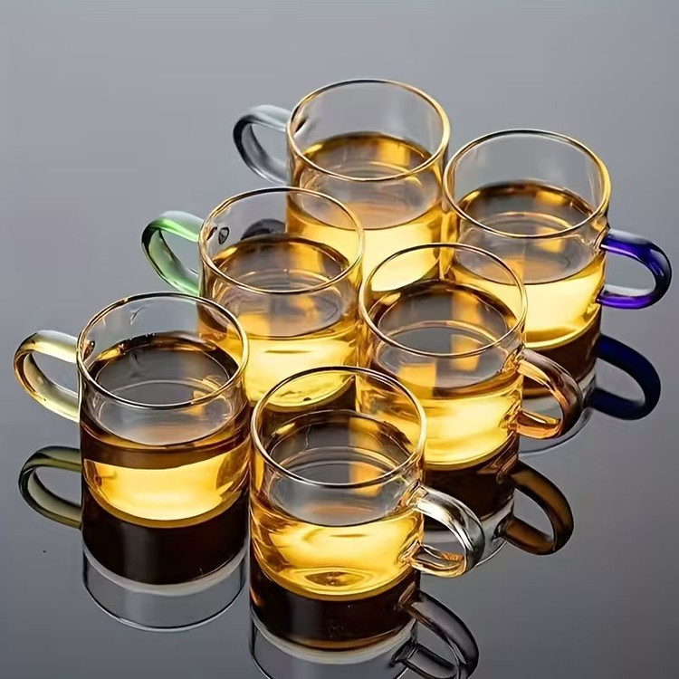 فنجان پیرکس دسته رنگی